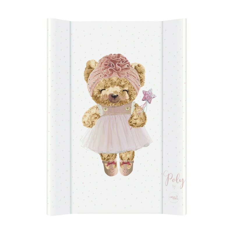 Saltea de infasat, Ceba Baby, Confort, 50x70 cm, Atasabila la patut, Fara BPA, 0 luni+, Fluffy Puffy Poly