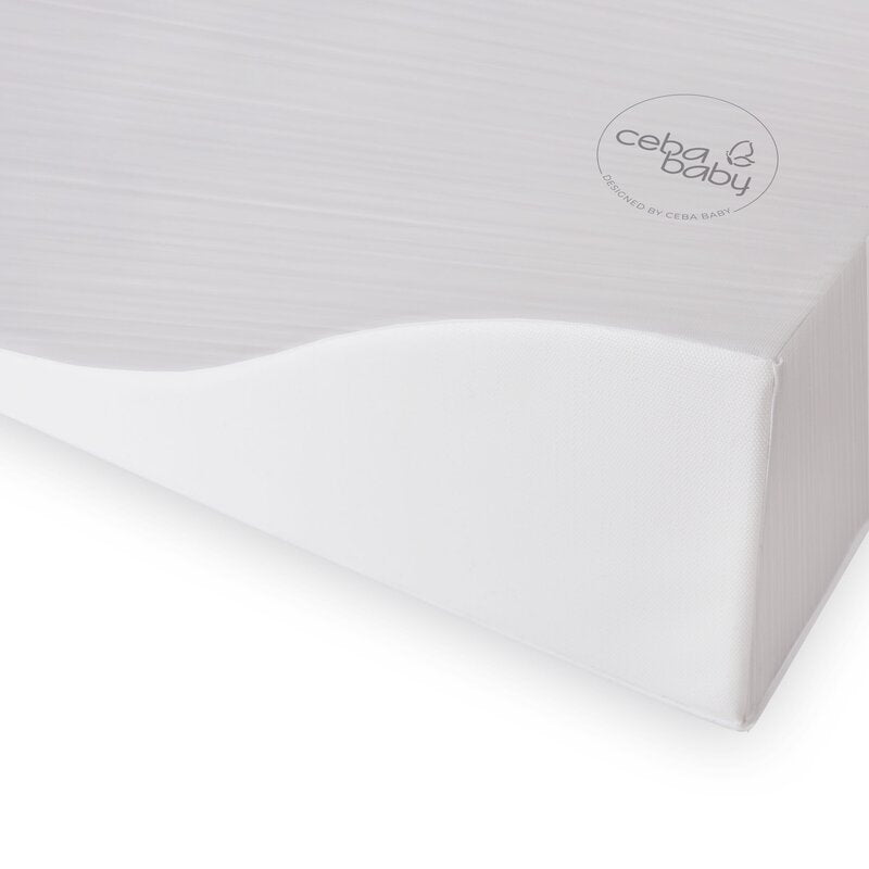 Saltea de infasat, Ceba Baby, Cosy, Moale, Cu taliometru, 50 x 70 cm, 0-12 luni, Grey Zebra