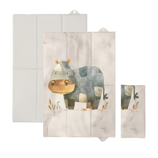 Saltea de Infasat Ceba Baby Pliabilă 60x40 cm Basic Cosy Hippo