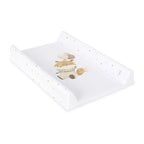 Saltea de infasat, Ceba Baby, Ultra Light, 50x70 cm, Atasabila la patut, Fara BPA, 0 luni+, Fox with Balloon