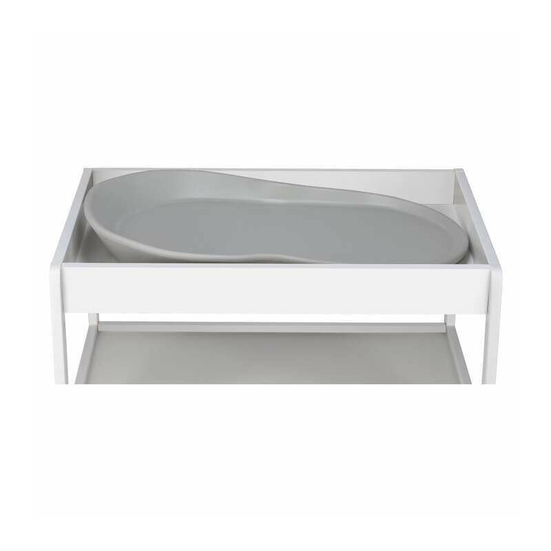 Saltea de infasat, FreeON, Prestige, Moale, Utilizabila si fara husa, Design ergonomic, Spuma PU, 70x44.5x11 cm, Fara BPA, 0 luni+, Grey