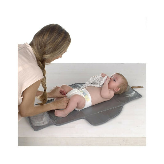 Saltea de infasat, Jane, Pliabila, Moale, 20.5 x 17 x 30 cm, Dim Grey