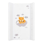 Saltea de infasat New Baby Fox 50x70 cm, Alb – salteaua cu imprimeu cu vulpe