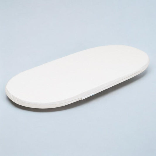 Saltea landou, New Baby, Standard, Husa detasabila si lavabila, Din spuma poliuretanica, 75x35x3.5 cm, 0 luni+, Alb