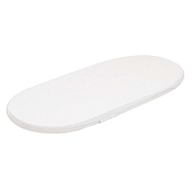 Saltea landou, New Baby, Standard, Husa detasabila si lavabila, Din spuma poliuretanica, 75x35x3.5 cm, 0 luni+, Alb