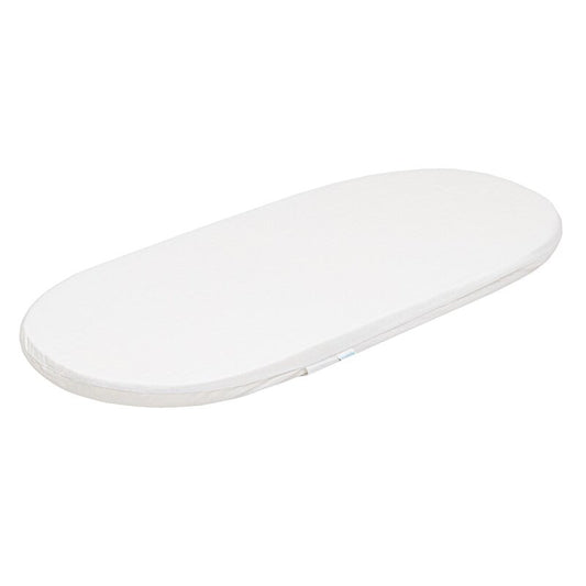 Saltea landou, New Baby, Standard, Husa detasabila si lavabila, Din spuma poliuretanica, 75x35x3.5 cm, 0 luni+, Alb