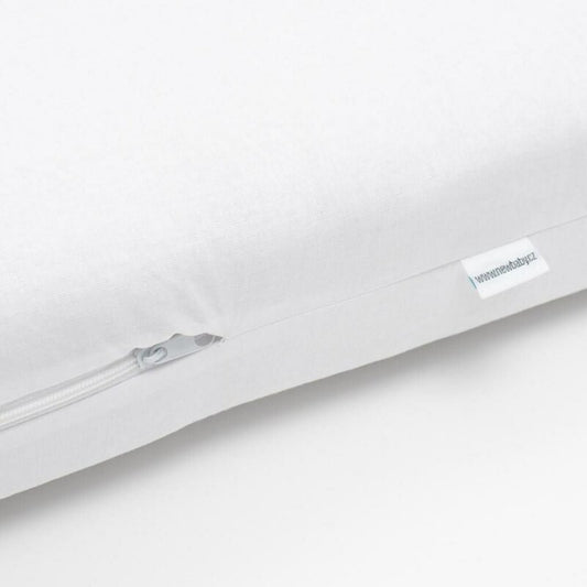 Saltea patut bebe, New Baby, Basic, Din spuma, Cu husa detasabila, 120x60x5 cm, 0 luni+, White