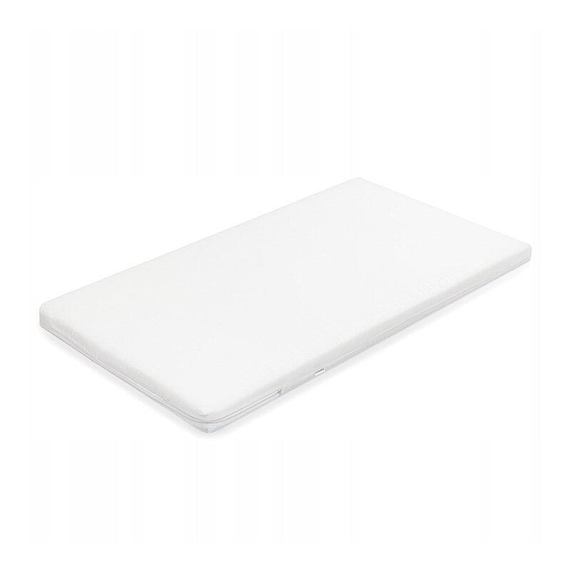 Saltea patut bebe, New Baby, Din spuma si cocos, Cu husa detasabila, Din bumbac, 90x40x7 cm, Alb