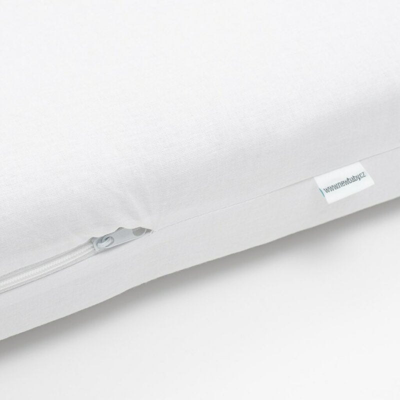 Saltea patut New Baby Standard 120x60x6 cm, Alb – detaliu al fermoarului husei