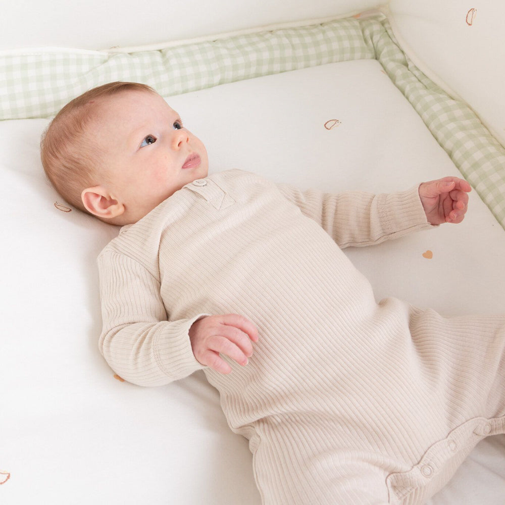 Salteluta de joaca Childhome 75x95 cm Jerse Muselina Verde