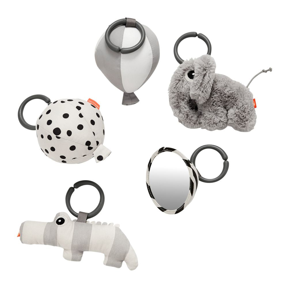 Salteluta de joaca cu activitati Done by Deer Deer Friends Grey, imagine 3