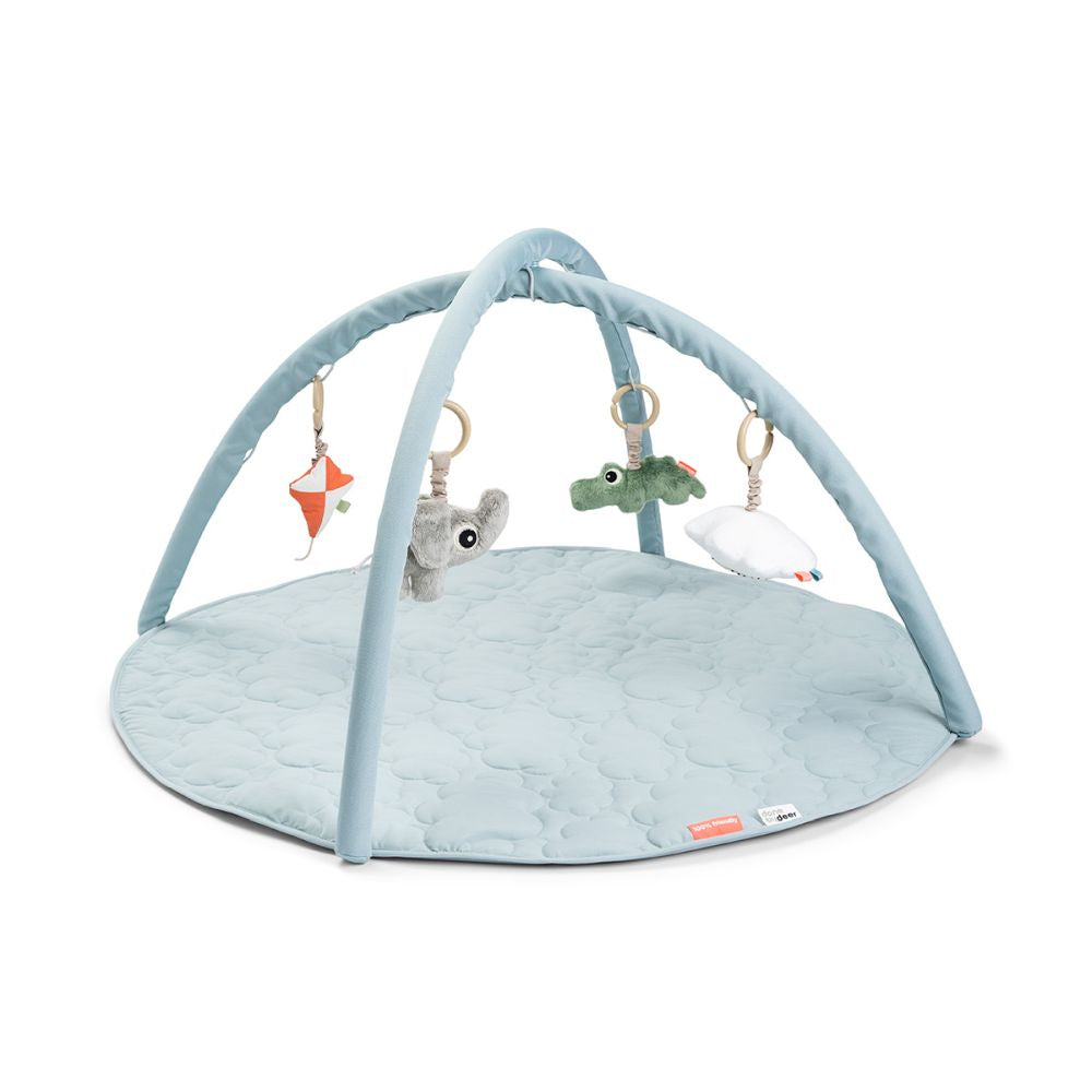 Salteluta de joaca cu activitati Done by Deer Playground Blue, imagine 2