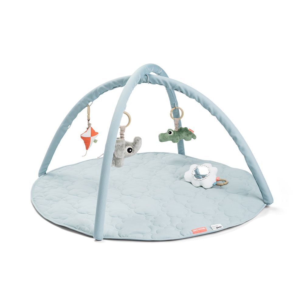 Salteluta de joaca cu activitati Done by Deer Playground Blue