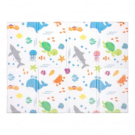 Saltea de Joacă Pliabilă Let's Play 120x90 cm - Animale Marine