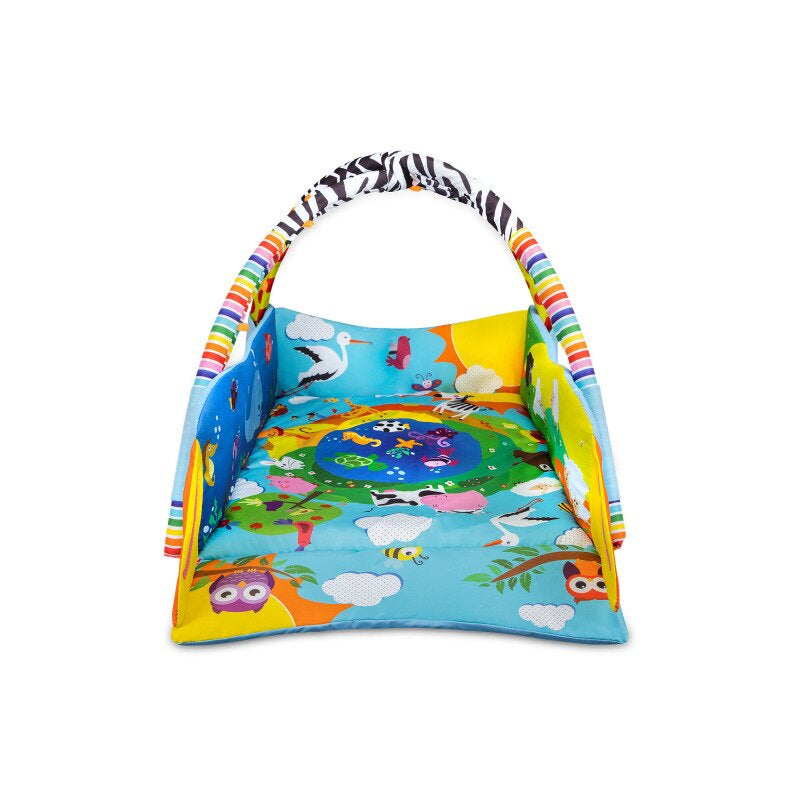 Salteluta interactiva, Lionelo, Anika, Cu jucarii, Oglinda, Perna, Conform cu standardul european de securitate EN71, Multicolor