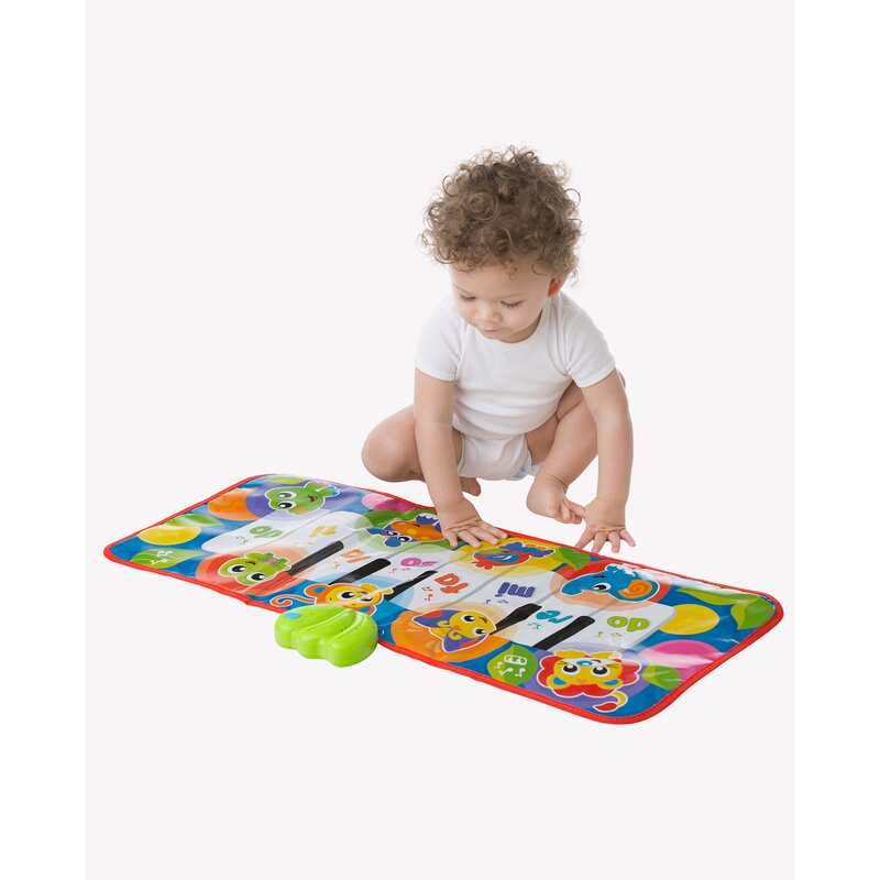 Salteluta, Playgro, Pentru bebelusi, Pian de Jucarie, Jumbo Jungle Musical, 79 cm, Cu 8 melodii