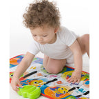 Salteluta pian pentru bebelusi Playgro Jumbo Jungle Musical 79 cm cu 8 melodii