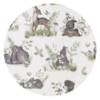 Salteluță pentru cărucior MimiNu Calm Forest Natural/Nugat, 78x34 cm