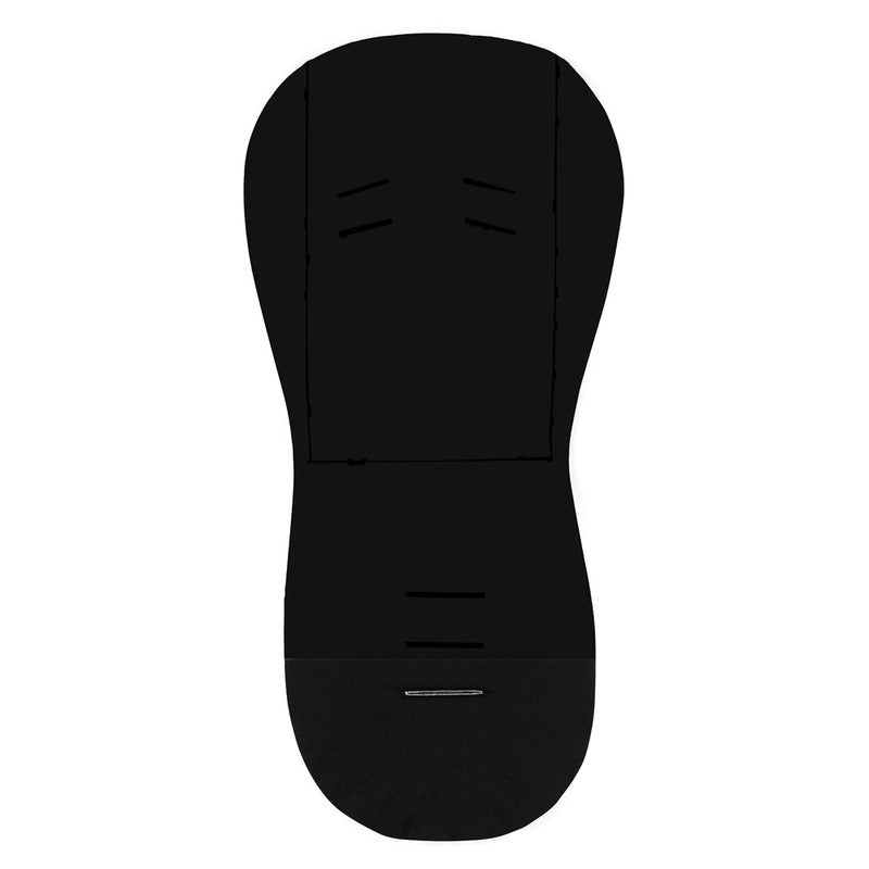 Salteluta pentru carucior, Petite&Mars, Din spuma cu memorie, 86 x 42 cm, Reversibila, Universala, Din bumbac, Design pisici, Negru