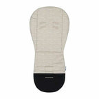 Salteluta pentru carucior, Petite&Mars, Foamy, Din spuma cu memorie, 86 x 42 cm, Reversibila, Universala, Design balenute, Bej