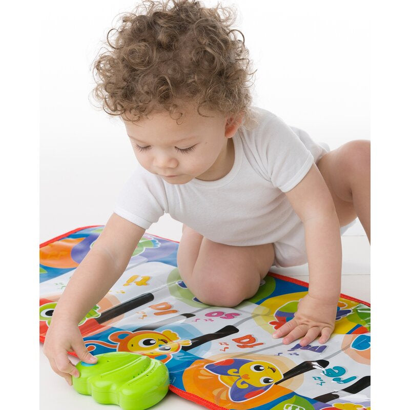 Salteluta pian pentru bebelusi Playgro Jumbo Jungle Musical 79 cm cu 8 melodii