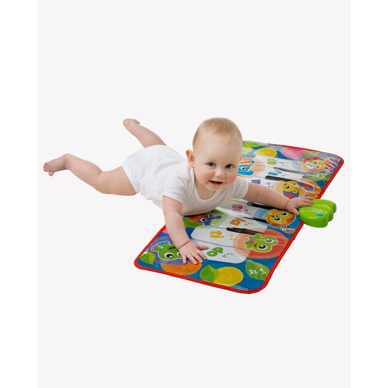 Salteluta pian pentru bebelusi Playgro Jumbo Jungle Musical 79 cm cu 8 melodii