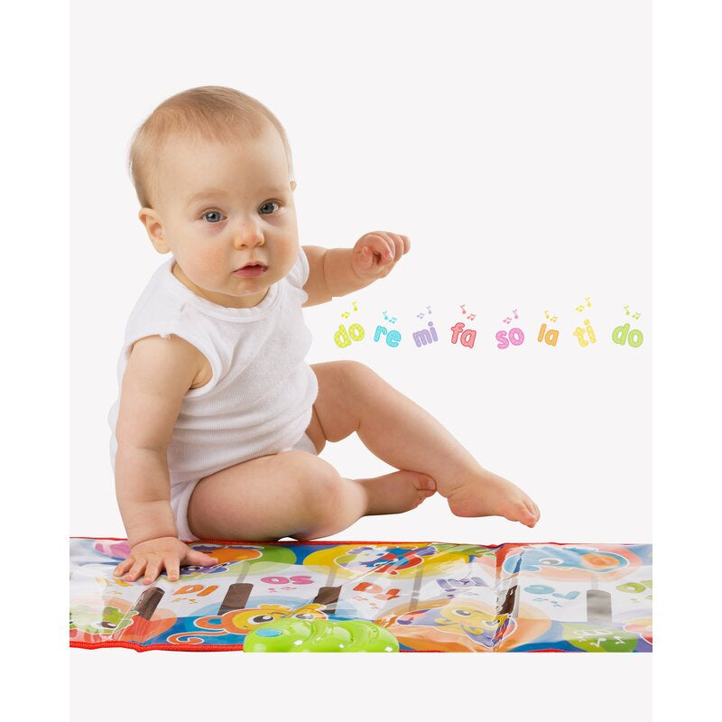 Salteluta pian pentru bebelusi Playgro Jumbo Jungle Musical 79 cm cu 8 melodii