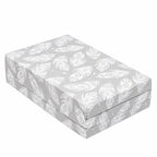 Saltea pliabila New Baby Standard Feather 120x60x5 cm, Gri – salteaua complet pliată
