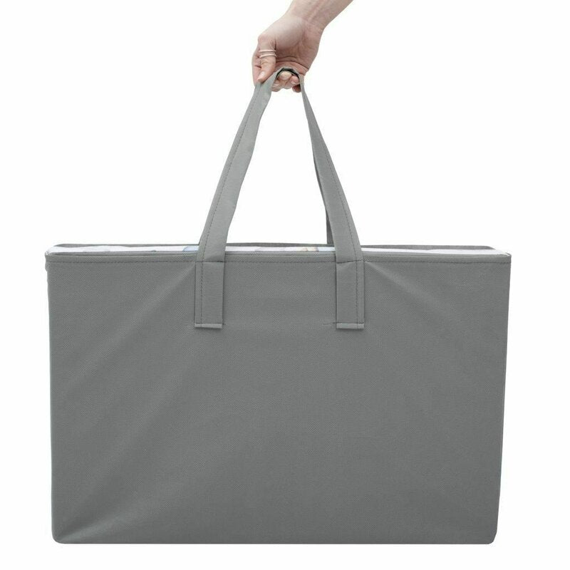 Saltea pliabila New Baby Standard Koala 120x60x5 cm, Roz – geanta de transport cu mânere