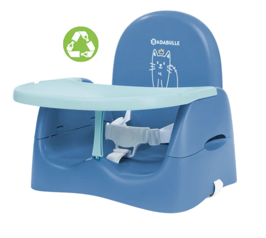 Booster Pliabil Badabulle Nomad Albastru cu Pisicuta Scaun Portabil