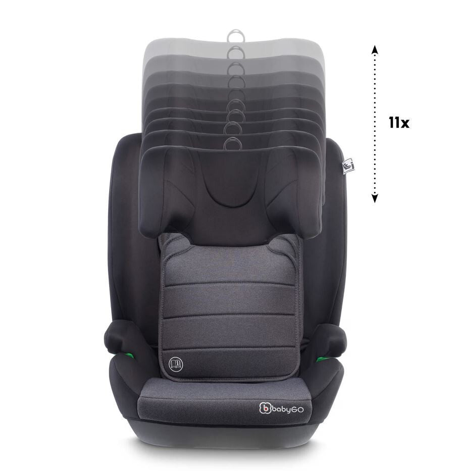 BabyGo - Scaun auto SafeChild2  Grey, 100-150 cm, certificat R129