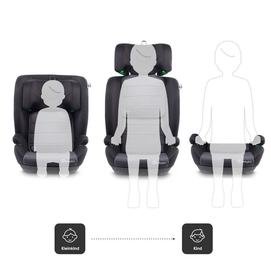 BabyGo - Scaun auto SafeChild2  Grey, 100-150 cm, certificat R129