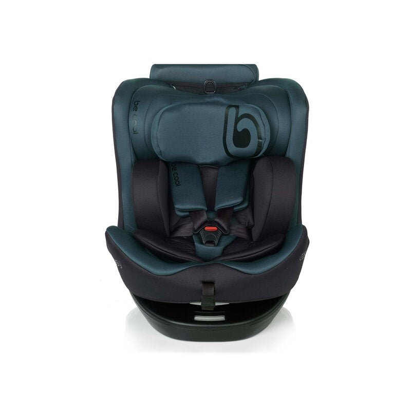 Scaun auto, Be Cool, Easy I-Size, Rotire 360 grade, 40 - 150 cm, 0 - 36 kg, Cu Isofix si Centura Top Tether, Conform cu standardul european de securitate ECE R129, Be Petrol