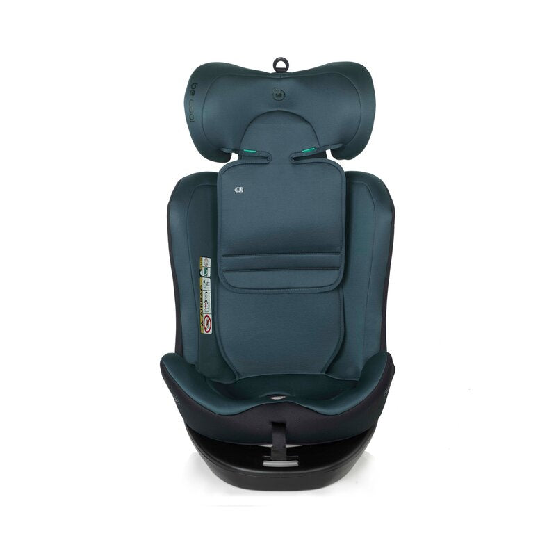 Scaun auto, Be Cool, Easy I-Size, Rotire 360 grade, 40 - 150 cm, 0 - 36 kg, Cu Isofix si Centura Top Tether, Conform cu standardul european de securitate ECE R129, Be Petrol