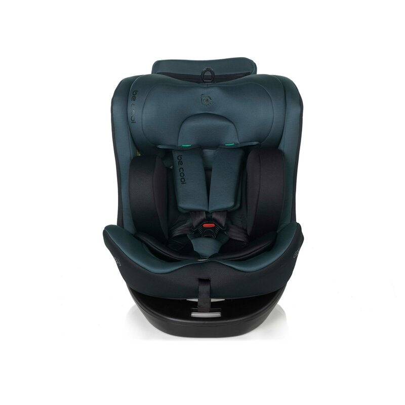 Scaun auto, Be Cool, Easy I-Size, Rotire 360 grade, 40 - 150 cm, 0 - 36 kg, Cu Isofix si Centura Top Tether, Conform cu standardul european de securitate ECE R129, Be Petrol