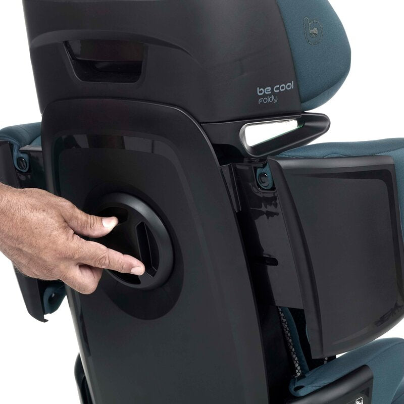 Scaun auto, Be Cool, Foldy, I-Size, Cu sistem isofix, Pliabil, 100-150 cm, 4-12 ani, Conform cu standardul european de securitate ECE R129, Antracit