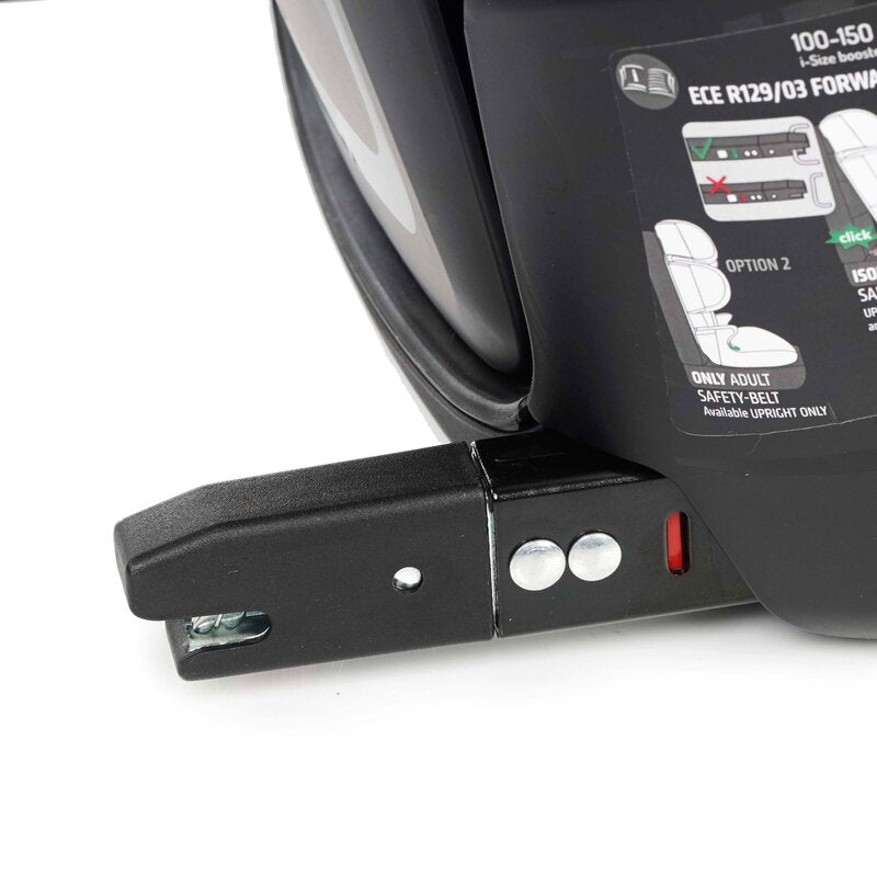 Scaun auto, Be Cool, Foldy, I-Size, Cu sistem isofix, Pliabil, 100-150 cm, 4-12 ani, Conform cu standardul european de securitate ECE R129, Antracit