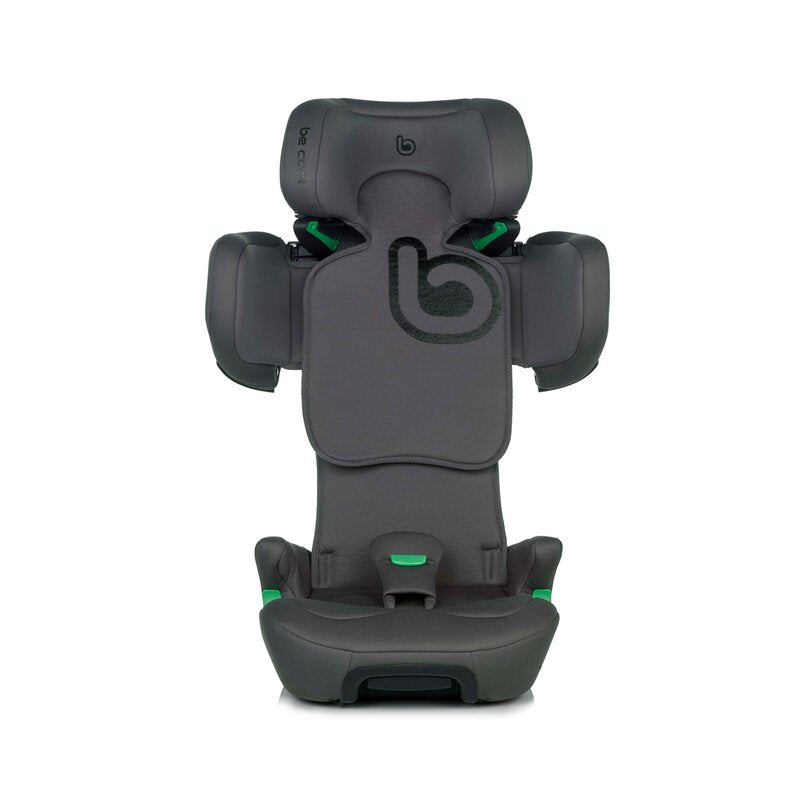Scaun auto, Be Cool, Foldy, I-Size, Cu sistem isofix, Pliabil, 100-150 cm, 4-12 ani, Conform cu standardul european de securitate ECE R129, Antracit