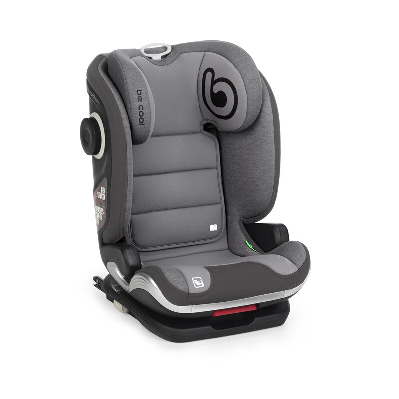 Scaun auto, Be Cool, Mars, I-Size, 100-150 cm, 4-12 ani, Cu isofix, Protectie superioara in caz de impact lateral - SPS, Cu tetiera reglabila, Conform cu standardul european de securitate ECE R129, Be Smoke
