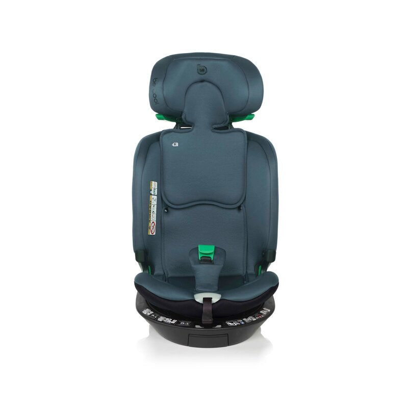 Scaun auto, Be Cool, Wagon I-Size, Rotire 360 grade, 40 - 150 cm, 0 - 36 kg, Cu Isofix si picior stabilizator, Cu protectie laterala de siguranta, Conform cu standardul european de securitate ECE R129, Petrol