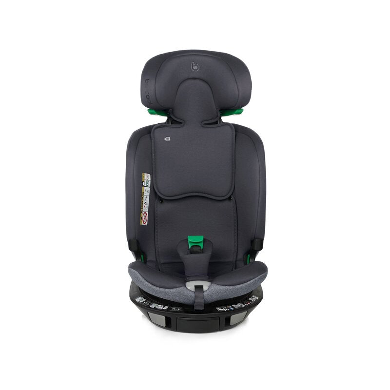 Scaun auto, Be Cool, Wagon I-Size, Rotire 360 grade, 40 - 150 cm, 0 - 36 kg, Cu Isofix si picior stabilizator, Cu protectie laterala de siguranta, Conform cu standardul european de securitate ECE R129, Be Antracita