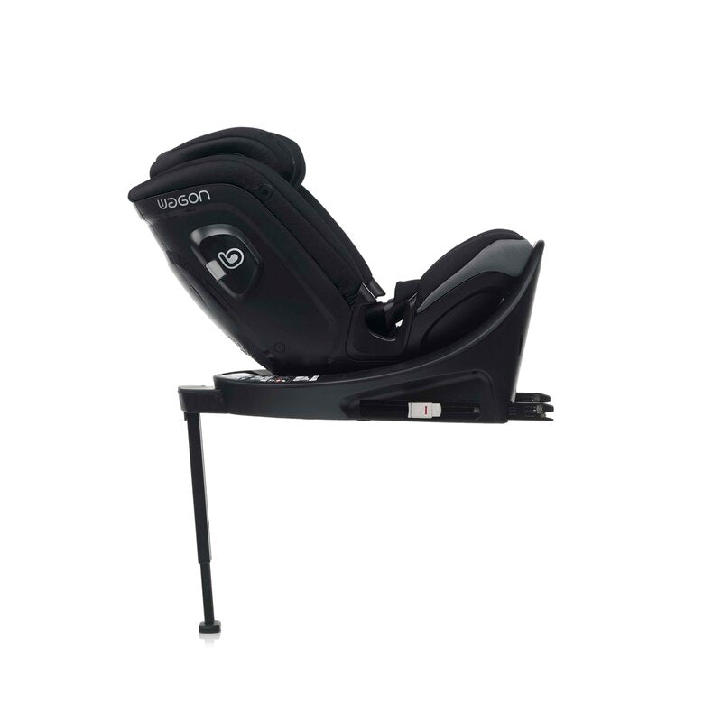 Scaun auto, Be Cool, Wagon I-Size, Rotire 360 grade, 40 - 150 cm, 0 - 36 kg, Cu Isofix si picior stabilizator, Cu protectie laterala de siguranta, Conform cu standardul european de securitate ECE R129, Be Antracita