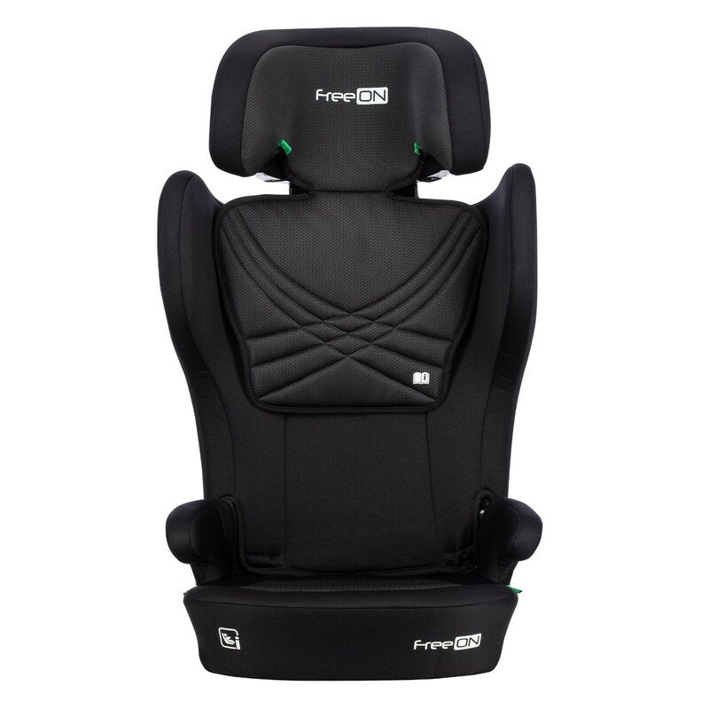 Scaun auto, FreeON, Olymp, I-Size, Cu sistem isofix, Pliabil, 100-150 cm, 4-12 ani, Conform cu standardul european de securitate ECE R129, Black