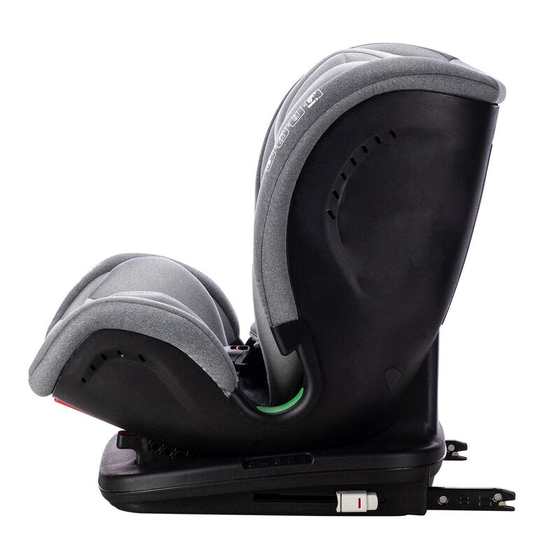 Scaun auto, FreeON, Trex, Pentru copii, I-Size, 76 - 150 cm, Tehnologie Isofix + Top Tether, Spatar si tetiera reglabile, Conform ECE R129, Grey