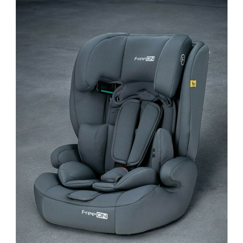 Scaun auto FreeON Uran i-Size 76–150 cm, gri închis – fotografia 3 a produsului