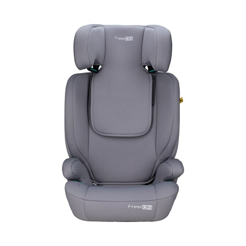 Scaun auto, FreeON, Vega, I-Size, Grupa 2/3, 100-150 cm, 4-12 ani, Cu husa detasabila, Cu cotiere, Cu tetiera reglabila 14 pozitii, Conform cu standardul european de securitate ECE R129, Gri