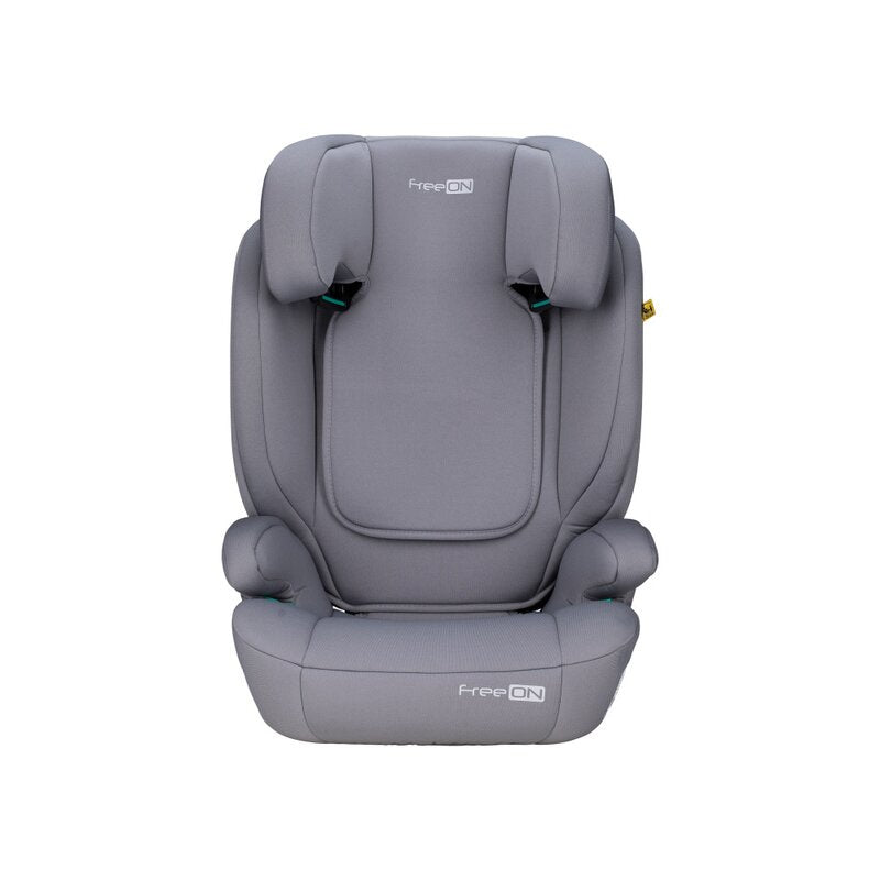 Scaun auto, FreeON, Vega, I-Size, Grupa 2/3, 100-150 cm, 4-12 ani, Cu husa detasabila, Cu cotiere, Cu tetiera reglabila 14 pozitii, Conform cu standardul european de securitate ECE R129, Gri