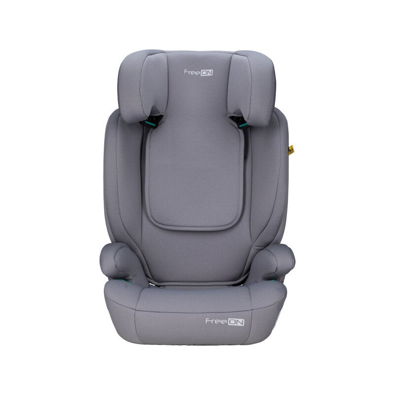 Scaun auto, FreeON, Vega, I-Size, Grupa 2/3, 100-150 cm, 4-12 ani, Cu husa detasabila, Cu cotiere, Cu tetiera reglabila 14 pozitii, Conform cu standardul european de securitate ECE R129, Gri