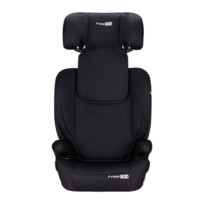 Scaun auto, FreeON, Vega, I-Size, Grupa 2/3, 100-150 cm, 4-12 ani, Cu husa detasabila, Cu cotiere, Cu tetiera reglabila 14 pozitii, Conform cu standardul european de securitate ECE R129, Negru