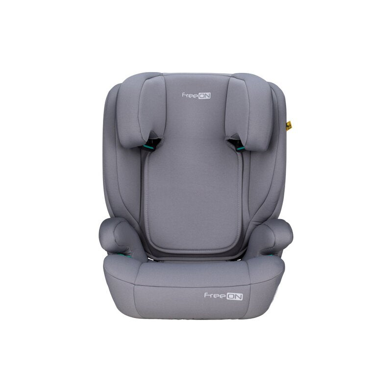 Scaun auto, FreeON, Vega, I-Size, Grupa 2/3, 100-150 cm, 4-12 ani, Cu husa detasabila, Cu cotiere, Cu tetiera reglabila 14 pozitii, Conform cu standardul european de securitate ECE R129, Gri